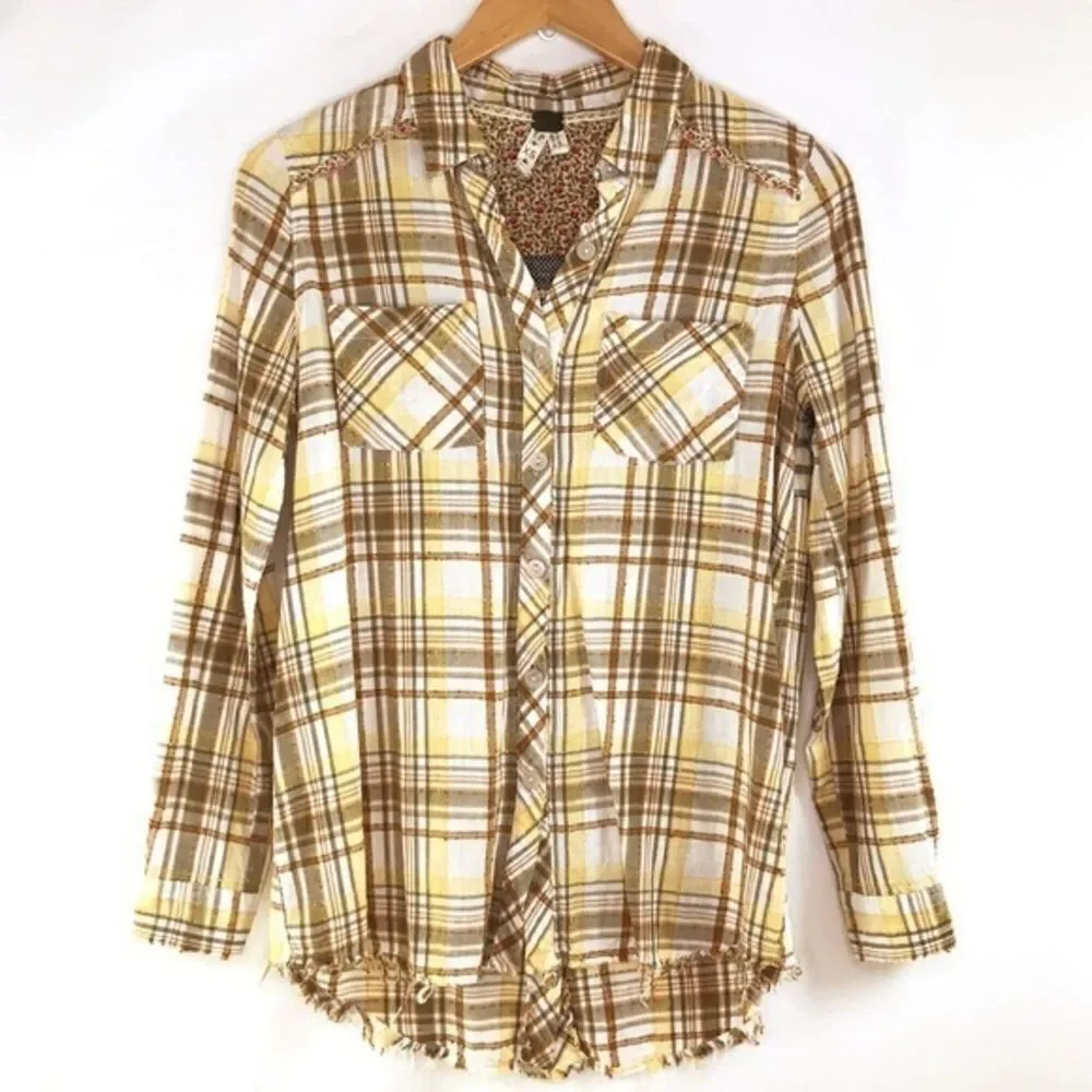 We the Free Plaid Park Ranger Button Down Shirt
